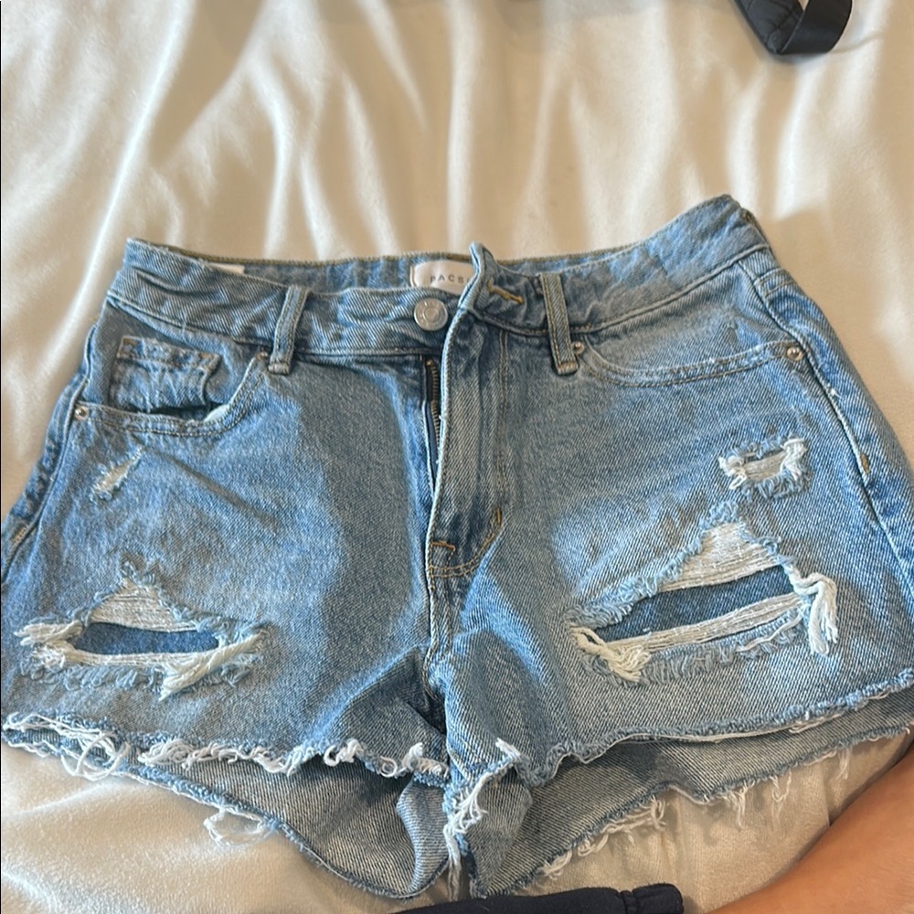 American Eagle Women's Blue Denim Shorts